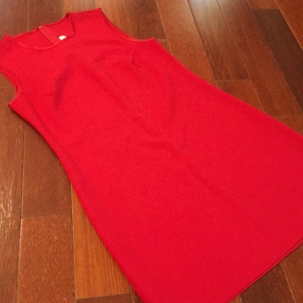 Simple straight red dress :):) size 7/8
